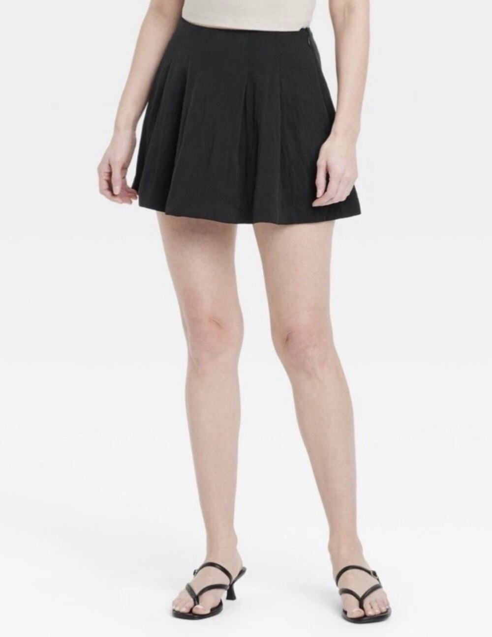 NWT A New Day Target Black Mini Skort Skirt 2